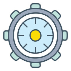 Futuristic robot wheels. vector eps