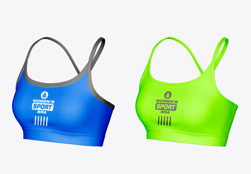 Women's Sports Bra Mockup