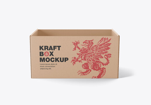 Cardboard Box Mockup