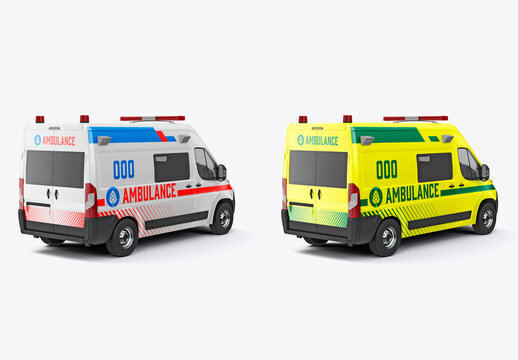 Van Ambulance Mockup