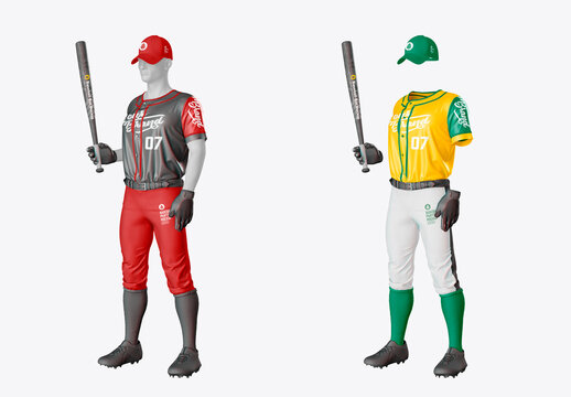 Baseball Kit Pose Mockup