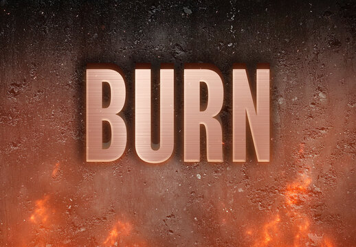 Text Effect Burn 