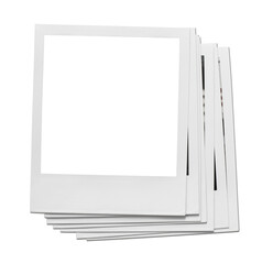 Vintage Polaroid, instant photo frame isolated in transparent PNG, polaroid frame - isolated design...
