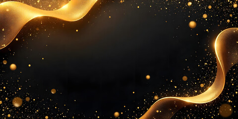 Luxurious Gold Abstract Background with Shimmering Metallic Texture