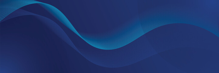 Abstract blue background with flowing lines for futuristic concept. Dynamic waves. vector illustration.