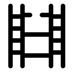 Obraz premium multimedia dashed line icon