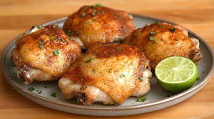 Delicious Roasted Chicken Thighs with Lime