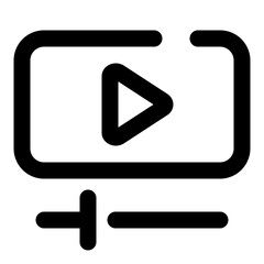 multimedia dashed line icon