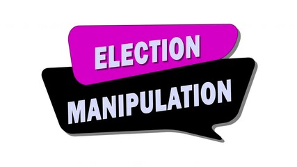Election manipulation is illegal or unethical actions aimed at distorting voting results to influence the political process.