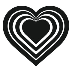 Collection of Unique Heart Shapes, Symmetrical, Tilted, Hand-Drawn, Puffy, Thin Outline, Thick Outline, Double Layered, Geometric Heart, Wide, Modern Minimalist, and Valentine Variations in Red, Black