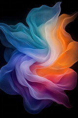 Obraz premium An ethereal vision of truth rendered in floating code, fractals, and cosmic pulses abstract yet