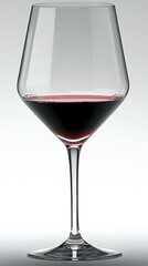 Elegant Red Wine Glass AI Generated Image