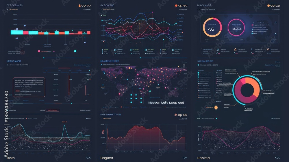 Poster graphs and analytics dashboards powered by machine learning technology.
