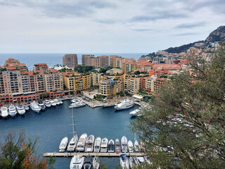 view of harbor in Monaco