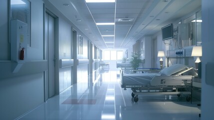 Machine learning algorithms predicting health outcomes in a hospital.