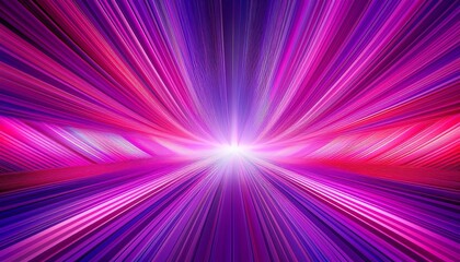 Fototapeta premium abstract pink and purple lines converging to light