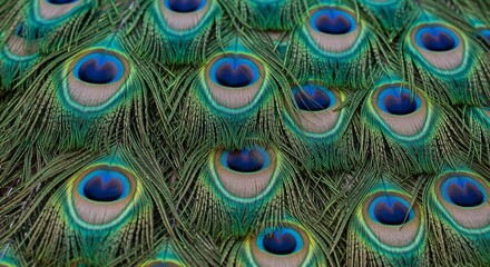 Colorful Peacock Feather Pattern