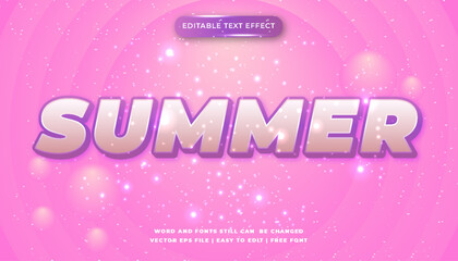 Summer Editable Text Effect