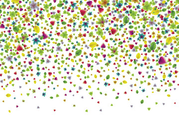 Vector colorful botanical garden fresh leaves background design element