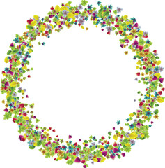 Vector colorful botanical garden fresh leaves background design element