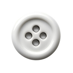 Fototapeta premium White four hole button detail shot