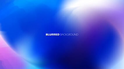 Wind and storm. Blurred background. Defocused color gradients. Blue, purple and white colors. Graphic template for creative design. Vector illustration.