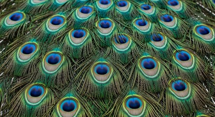 Obraz premium Vibrant Peacock Feather Design