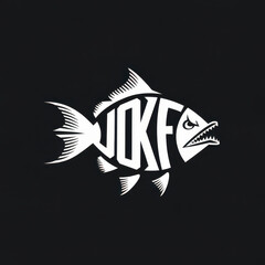 Typography Joke in fish shape