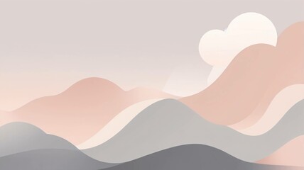 Abstract geometric background with pastel shapes
