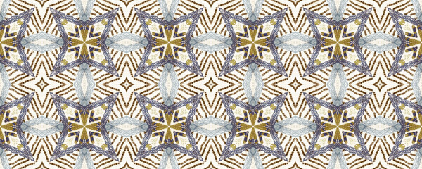 Seamless Ethnic Pattern. Wicker Embroidery