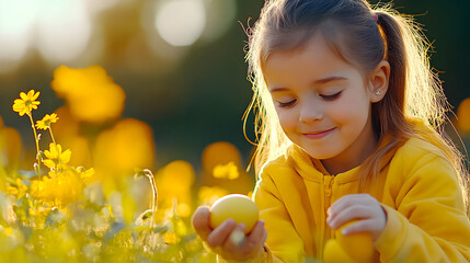 These hiding spots are so easy. Shot of a little girl going on a treasure hunt to find easter eggs 
