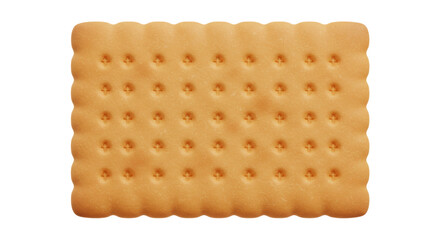 Isolated Rectangular Cracker Biscuit