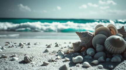 Obraz premium seashell on the beach