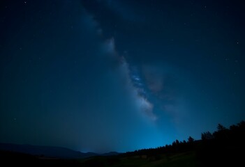 Night sky with stars in the galaxy