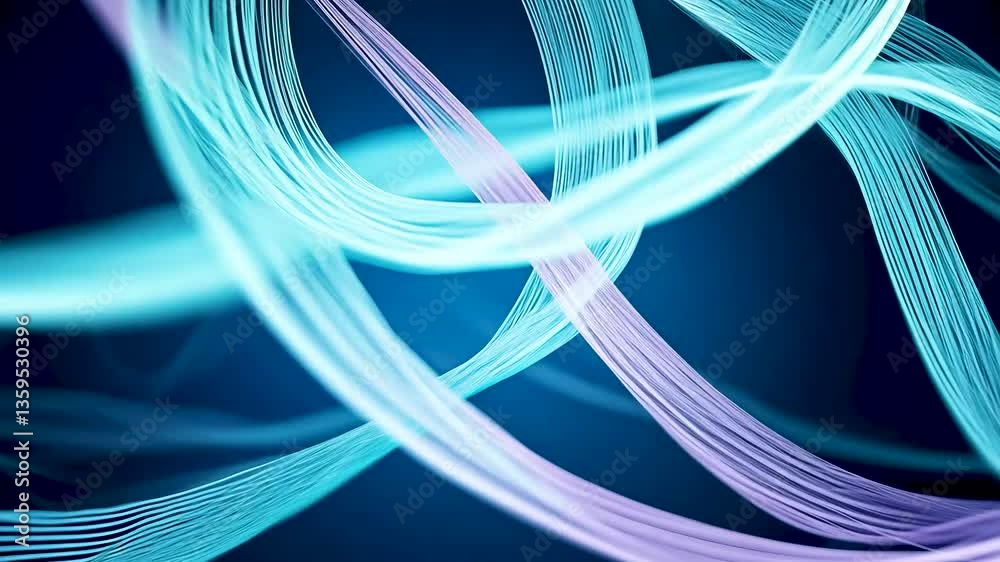 Canvas Prints colorful light trails intertwining in abstract motion design