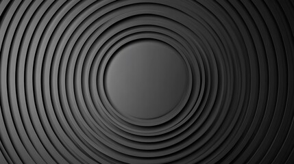 Concentric Circular Black Lines Creating a Modern Artistic Background Design