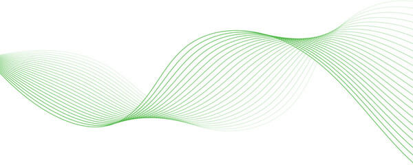 Absract green wave vector background