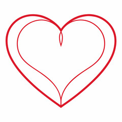 Collection of Unique Heart Shapes, Symmetrical, Tilted, Hand-Drawn, Puffy, Thin Outline, Thick Outline, Double Layered, Geometric Heart, Wide, Modern Minimalist, and Valentine Variations PNG