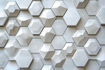 White hexagonal wall with colorful graffiti art, depicting a vibrant cityscape under a starry night sky.