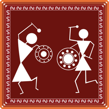Indian Tribal Art Warli Painting	