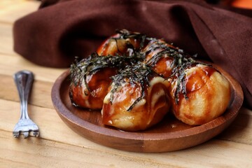 Takoyak balls snack Japanese street food