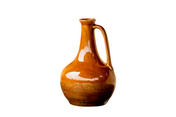 Ceramic jug isolated on white background
