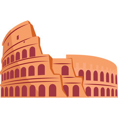 Naklejka premium Europe Landmark Illustration