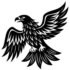 Obraz premium Majestic Eagle Animal Vector Illustration – High-Quality Digital Graphic Design