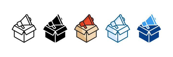Product Advertising Icon Set Multiple Style Collection