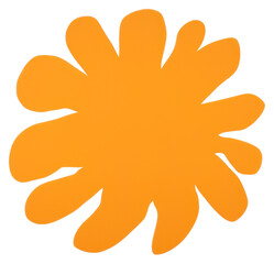 Obraz premium PNG Sun flower minimalist form shape logo creativity.