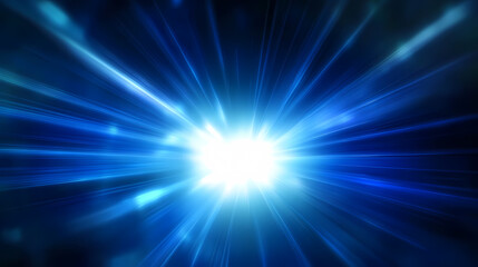 Blue Light Radiating from Center in Dynamic Pattern