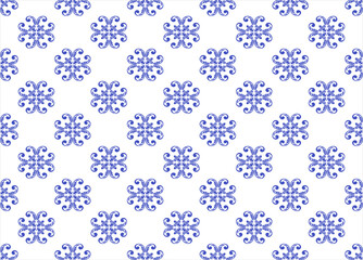vector seamless pattern with snowflakes