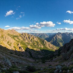 Fototapeta premium mountain landscape with blue sky