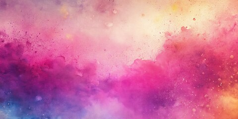 Obraz premium Pastel Pink Grunge Watercolor Background, Low Light Photography, Speckled Gradient Texture